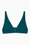 Cos Scuba Bikini Top In Blue