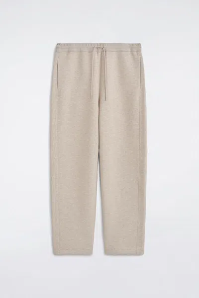 Cos Scuba Relaxed-fit Barrel-leg Joggers In Beige