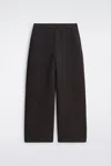 Cos Scuba Straight-leg Pants In Brown