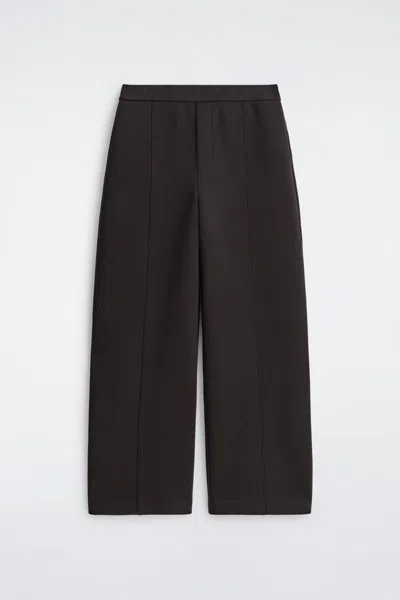 Cos Scuba Straight-leg Pants In Brown