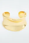 Cos Sculpted Cuff In Brown