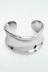 Cos Sculpted Cuff In Silver