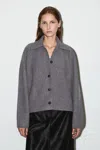 Cos Sculpted Merino Wool Jacket In Gray