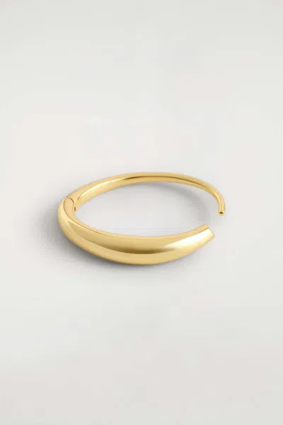 Cos Sculptural Bangle In Gold