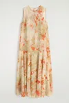Cos Sheer Floral-print Maxi Dress