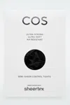 Cos Sheertex Semi-sheer Control Tights In Black