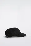 Cos Shell Baseball Cap In Black