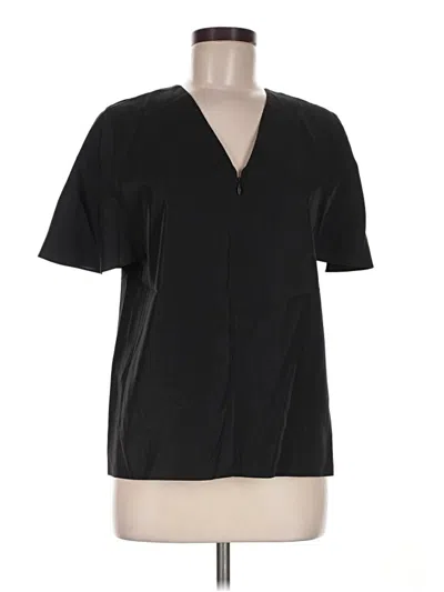 Pre-owned Cos Short Sleeve Blouse In Black