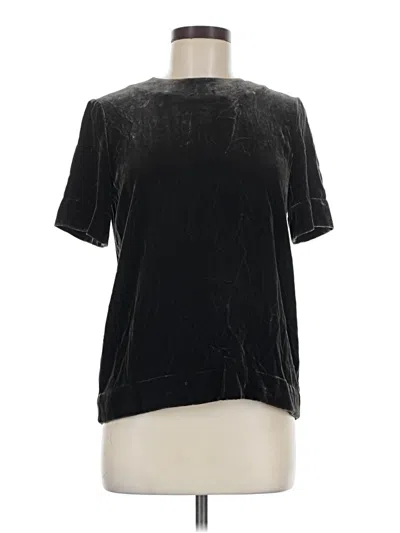 Pre-owned Cos Short Sleeve Blouse In Black