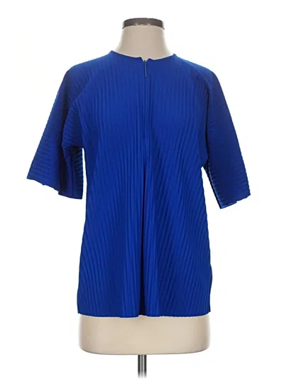 Pre-owned Cos Short Sleeve Blouse In Blue