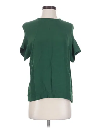 Pre-owned Cos Short Sleeve Blouse In Green
