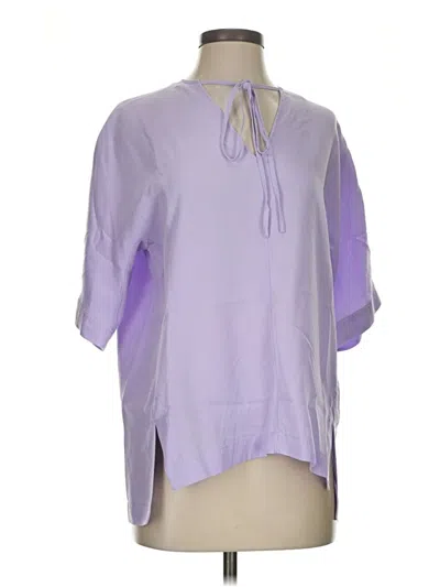 Pre-owned Cos Short Sleeve Blouse In Purple
