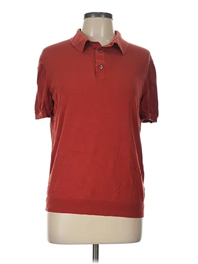 Pre-owned Cos Short Sleeve Polo Shirt In Red