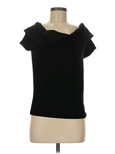 Pre-owned Cos Short Sleeve Top Black Cowl Neck Tops