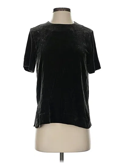 Pre-owned Cos Short Sleeve Top Black Crew Neck Tops
