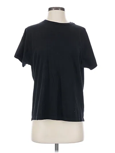 Pre-owned Cos Short Sleeve Top Black Crew Neck Tops