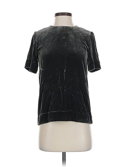 Pre-owned Cos Short Sleeve Top Black Keyhole Neckline Tops