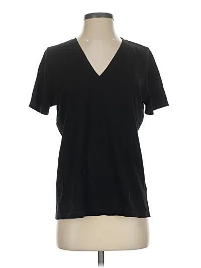 Pre-owned Cos Short Sleeve Top Black V-neck Tops