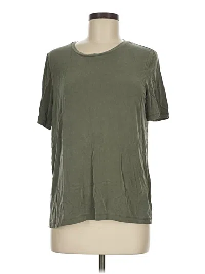 Pre-owned Cos Short Sleeve Top Green Crew Neck Tops