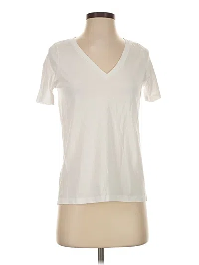 Pre-owned Cos Short Sleeve Top Ivory V-neck Tops