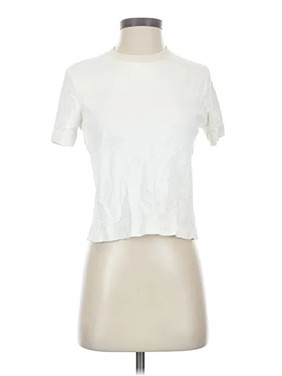 Pre-owned Cos Short Sleeve Turtleneck In Ivory