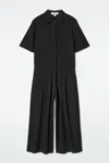 Cos Short-sleeved Jumpsuit In Black