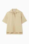 Cos Short-sleeved Resort Shirt In Beige