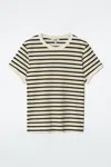 Cos Shrunken Ringer T-shirt In White
