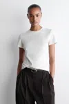 Cos Shrunken T-shirt In White