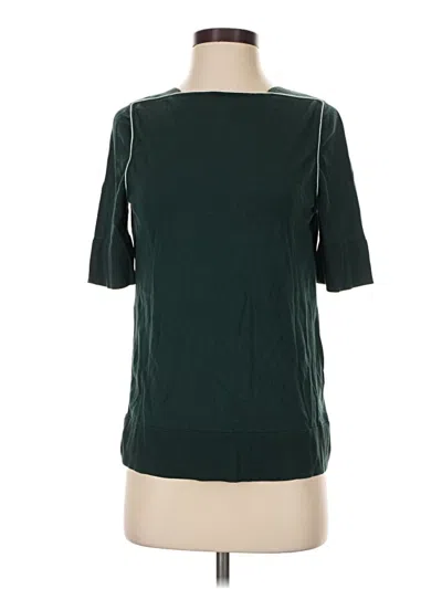 Pre-owned Cos Silk Cardigan Sweater In Green
