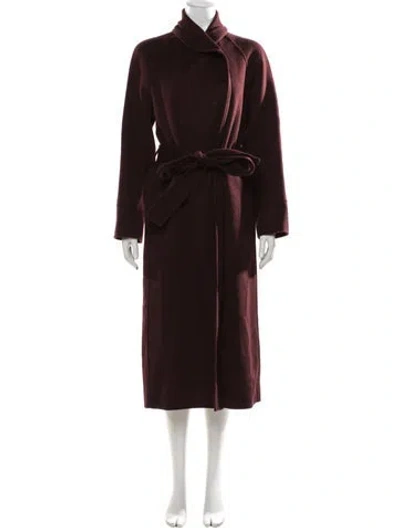 Pre-owned Cos Silk Coat In Brown