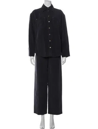 Pre-owned Cos Silk Pant Set In Blue