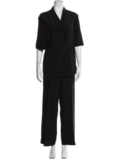Pre-owned Cos Silk Pant Set W/ Tags In Black