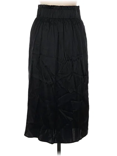 Pre-owned Cos Silk Skirt In Black