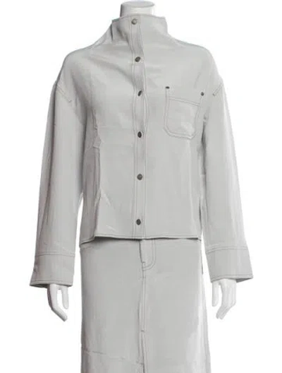 Pre-owned Cos Silk Skirt Set W/ Tags In Grey