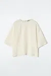 Cos Silk T-shirt In White