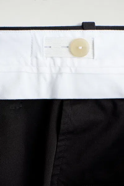 Cos Pantalon Tulipe En Soie In Black