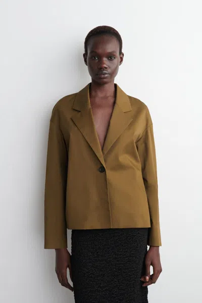 Cos Single-button Cotton Blazer