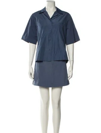 Pre-owned Cos Skirt Set In Blue
