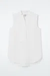 Cos Sleeveless Blouse In White