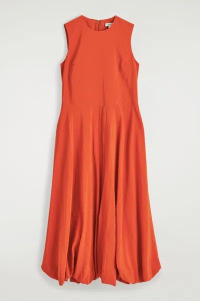 Cos Sleeveless Bubble-hem Midi Dress