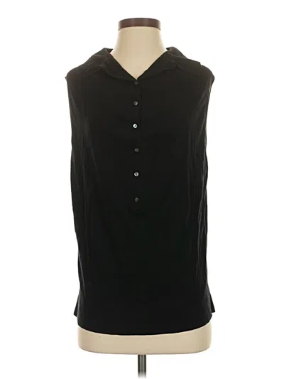 Pre-owned Cos Sleeveless Button Down Shirt In Black