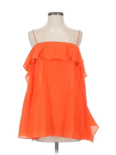 Pre-owned Cos Sleeveless Top Orange Strapless Neckline Tops
