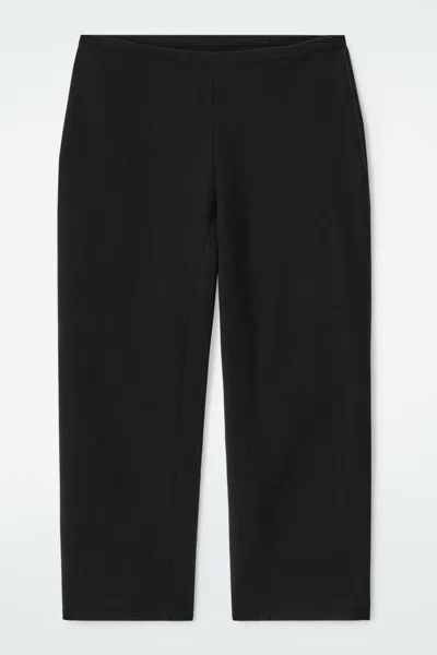Cos Slim Capri Trousers In Black