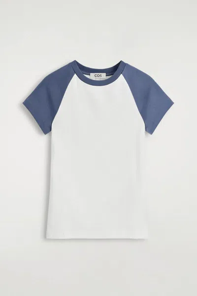 Cos Slim Cotton T-shirt In White