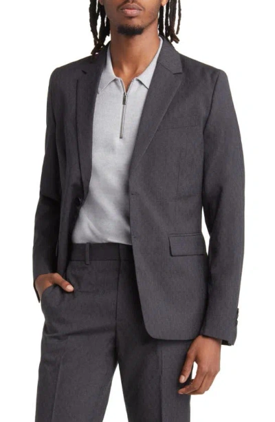 Cos Slim Fit Merino Wool Jacquard Blazer In Grey Medium Dusty