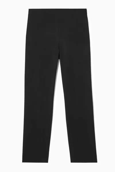 Cos Slim-fit Tailored Trousers In Black