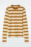 Cos Slim Lightweight Long-sleeved Top In Yellow
