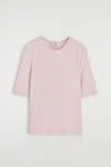 Cos Slim Lyocell T-shirt In Pink