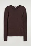 Cos Slim Merino Wool Top In Brown